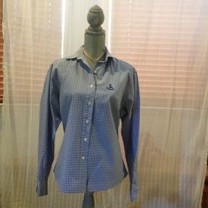 SOLD/BUNDLED Blue and White Gingham