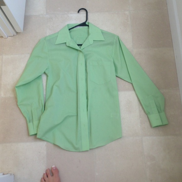 Lightly worn green work shirt