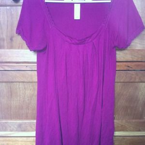Long flowy shirt or short dress dress