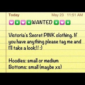 WANTED VS PINK CLOTHING!