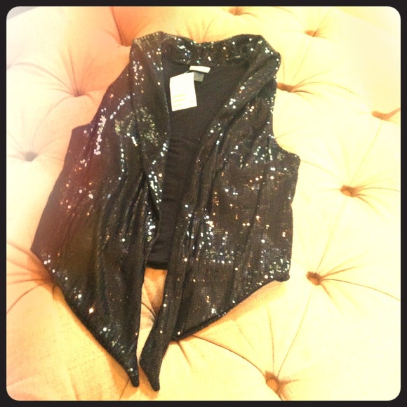 Shiny vest from H&M, NEVER WORN