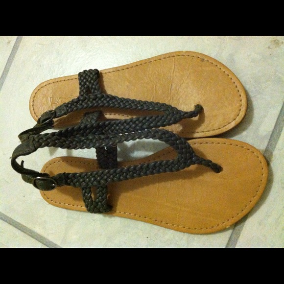 Forever 21 grey braided sandals! - Picture 1 of 1