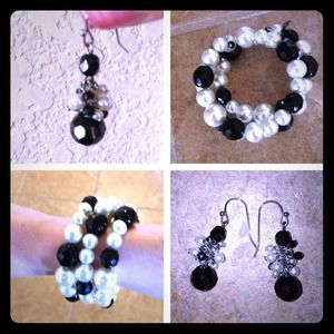 wrap bracelet and earring set