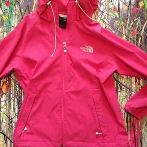 Hooded North Face Rain Jacket - Small