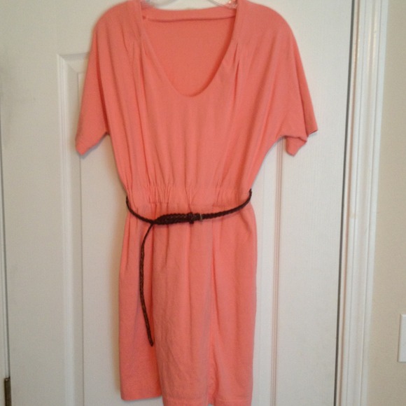 SOLD!!!crew pale coral sundress dolman short sleev