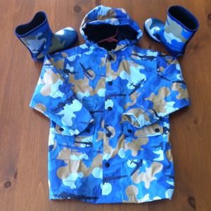 Rain coat and matching boots!