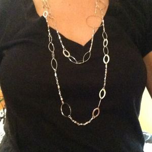 Express Silver Circle Necklace