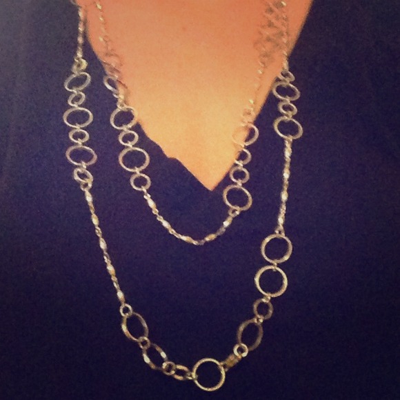 Express Silver Small Circle Necklace