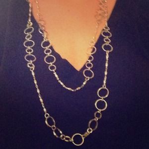Express Silver Small Circle Necklace