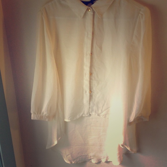 White chiffon blouse