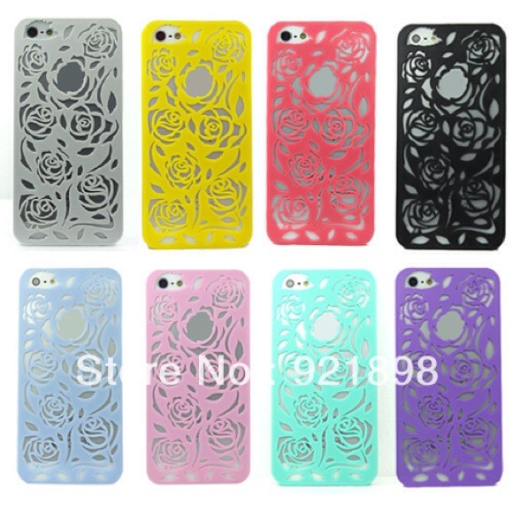 Thin Hollow Roses Case Cover Skin for iPhone 5 📲