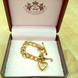 Juicy couture gold charm bracelet
