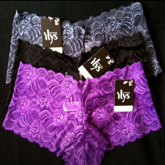 Sexy 3pcs Lace Boyshorts Panties