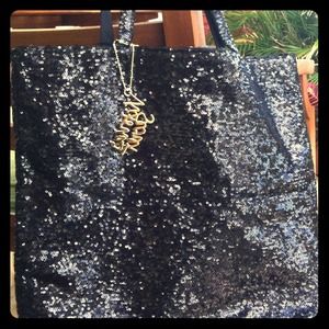 Victoria's Secret Black Sequenced Tote