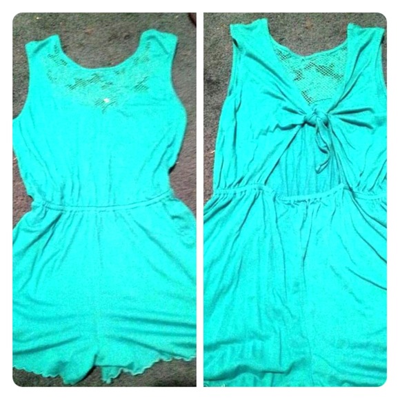 New turquoise romper