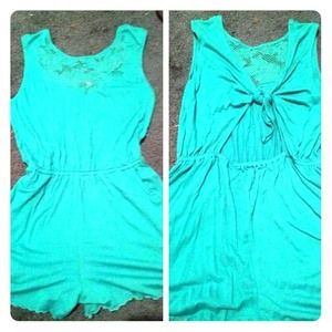New turquoise romper