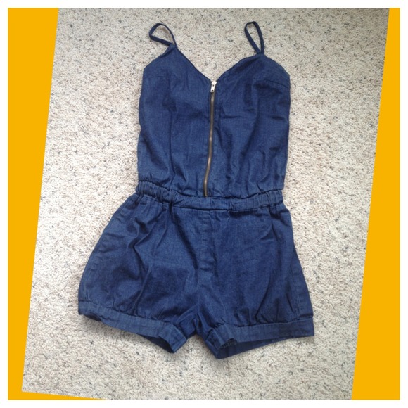 Denim Romper