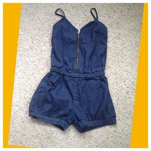 Denim Romper