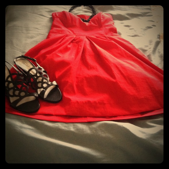 Strapless red cocktail dress PRICE REDUCED!