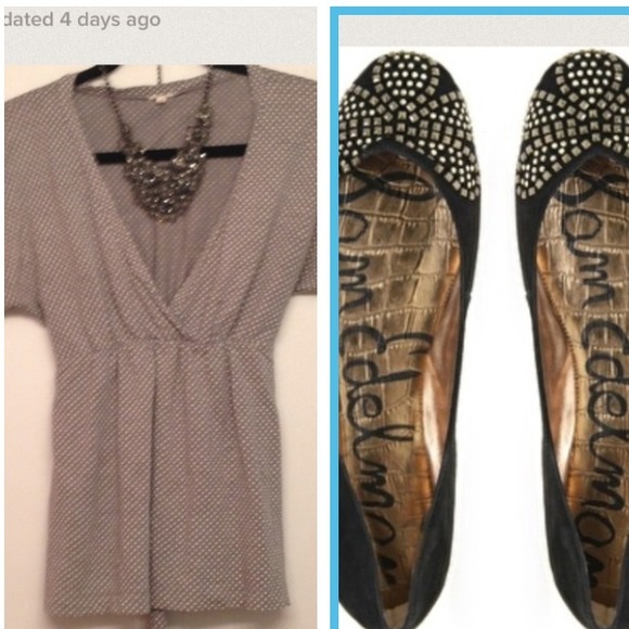 Sam Edelman Shoes - BUNDLE- Edelman flats&jcrew top
