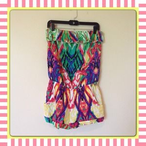 🐳Tie dye Rampage Romper with pockets.