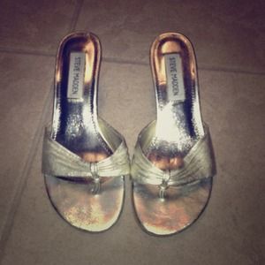 Steve Madden gold heels