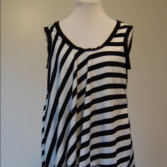 Striped light wieght knit modern Acacia Top boho