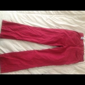 BOYS RED CASUAL PANTS