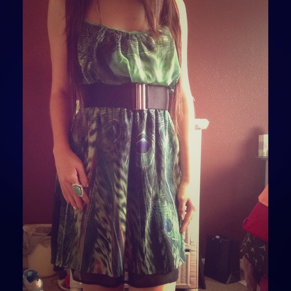 🚫SOLD🚫 Peacock Inspired Dress