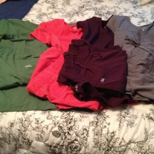 NRG scrubs 4 pair of pants for  aheart