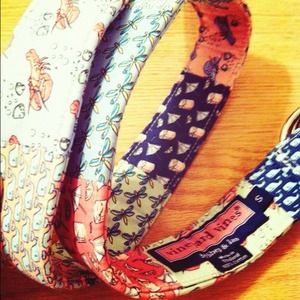 Vineyard Vines D-Ring Patchwork Belt, Size Small.
