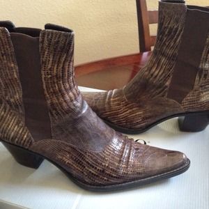 franco sarto snakeskin boots
