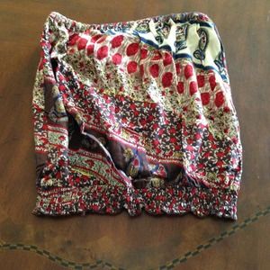 Wetseal paisley print tubetop