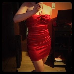 Beautiful red evening/prom dress