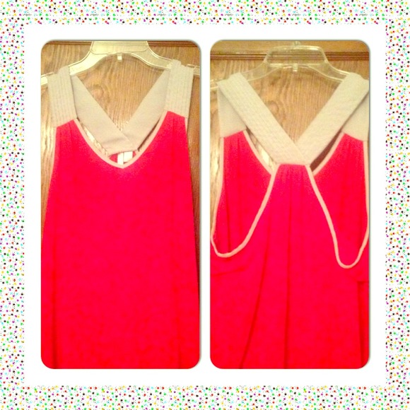 ✂ Reduced ✂ Red & Grey Tank Top