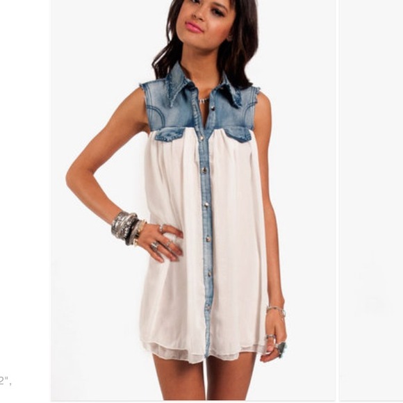 Soft and denim dress