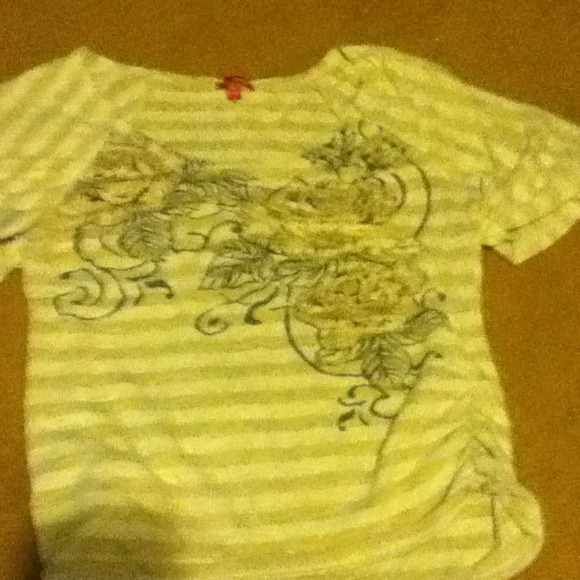 Cute striped golden rose shirt - Picture 3 of 4