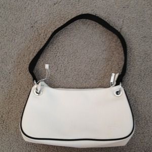 White Lacoste purse