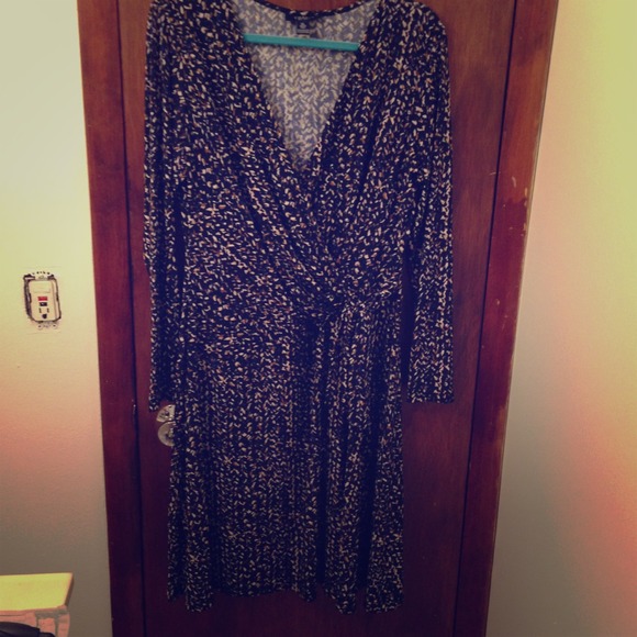 **RESERVED** faux wrap dress