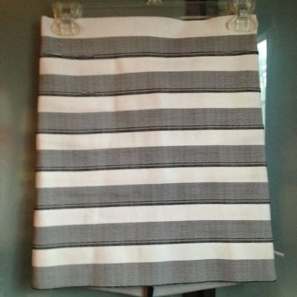 Pleasure Doing Business Black & White Skirt