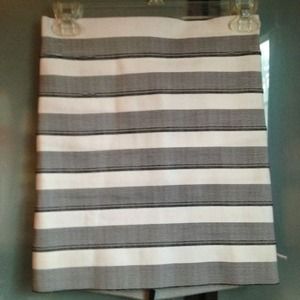 Pleasure Doing Business Black & White Skirt