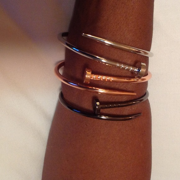 Adjustable stainless wrap steel nail bracelets