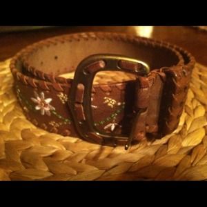 Abercrombie leather belt size medium /large