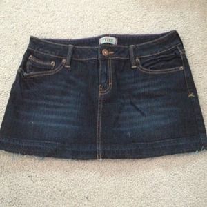 Tilt denim skirt