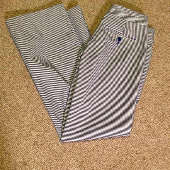 BUNDLED GORGEOUS striped Editor pants