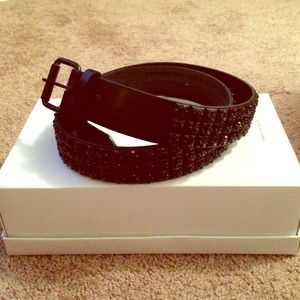 black studded plus size belt!