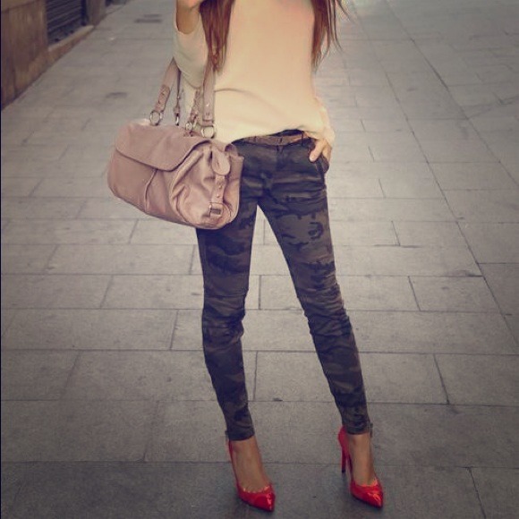 Denim - LAST PAIR! Camo Skinny Jeans