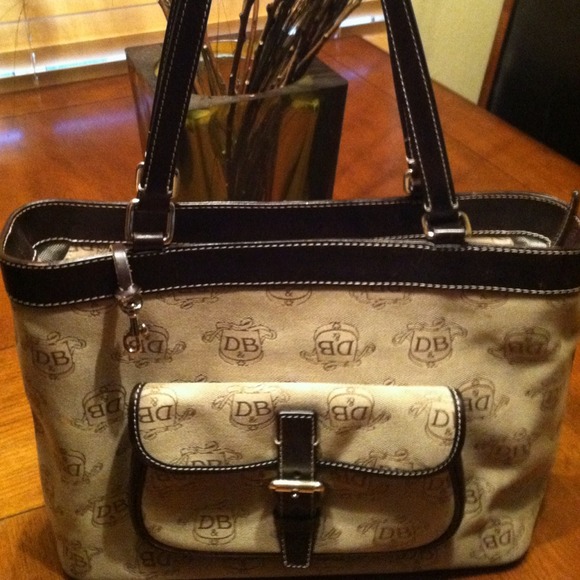 Leather & Material Dooney Tote - Picture 2 of 4