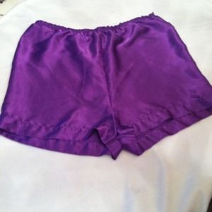 Silk pajama shorts