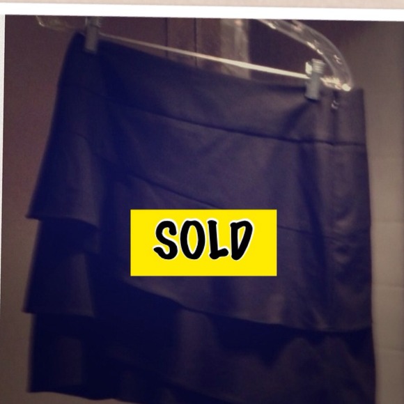 Limited: Ruffle Black Skirt NWT